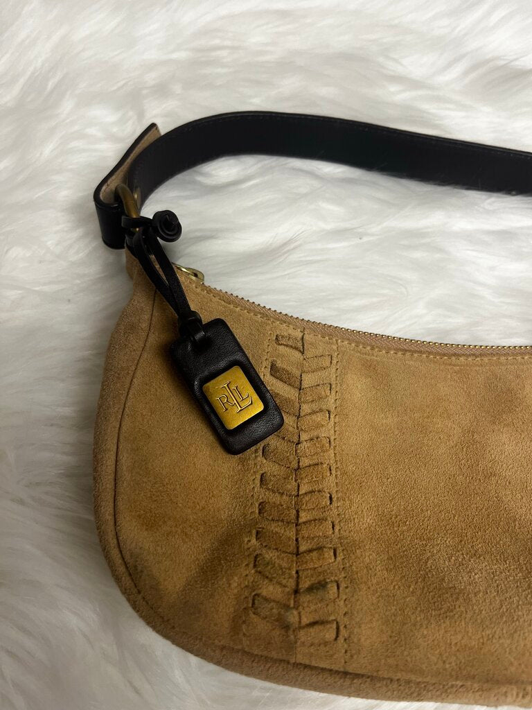 Ralph Lauren Mini Suede Crescent Bag