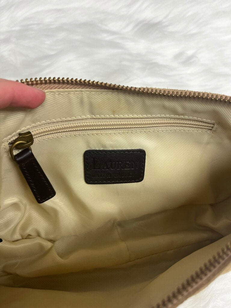 Ralph Lauren Mini Suede Crescent Bag