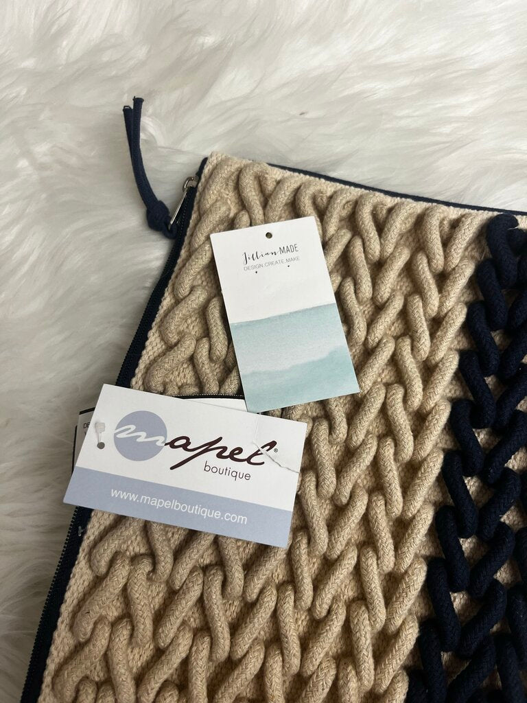NWT Macrame Detail Large Clutch Bag