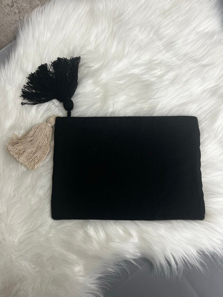 Macrame Patterned Clutch Bag
